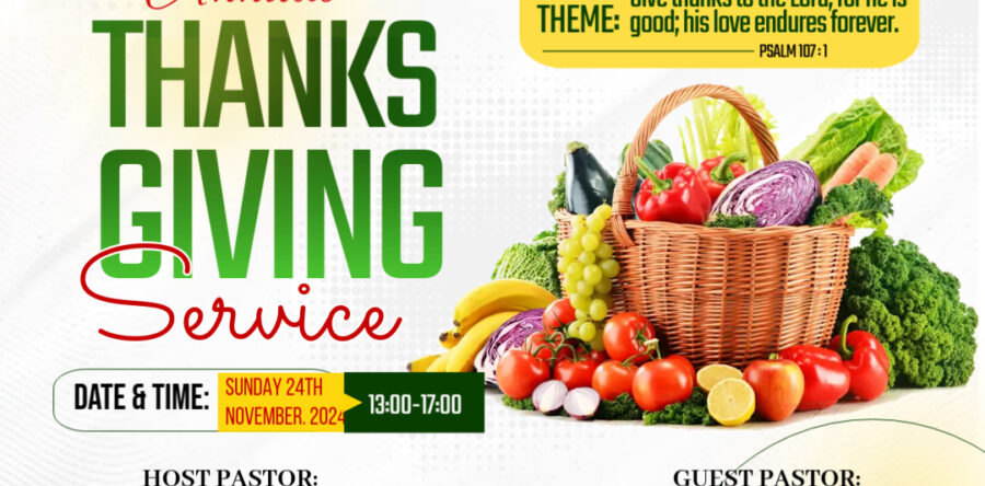 2024 ANNUAL THANKSGIVING SERVICE